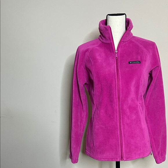 💘Columbia Women's Vibrant Pink Benton Sping Jacket - Picture 6 of 17